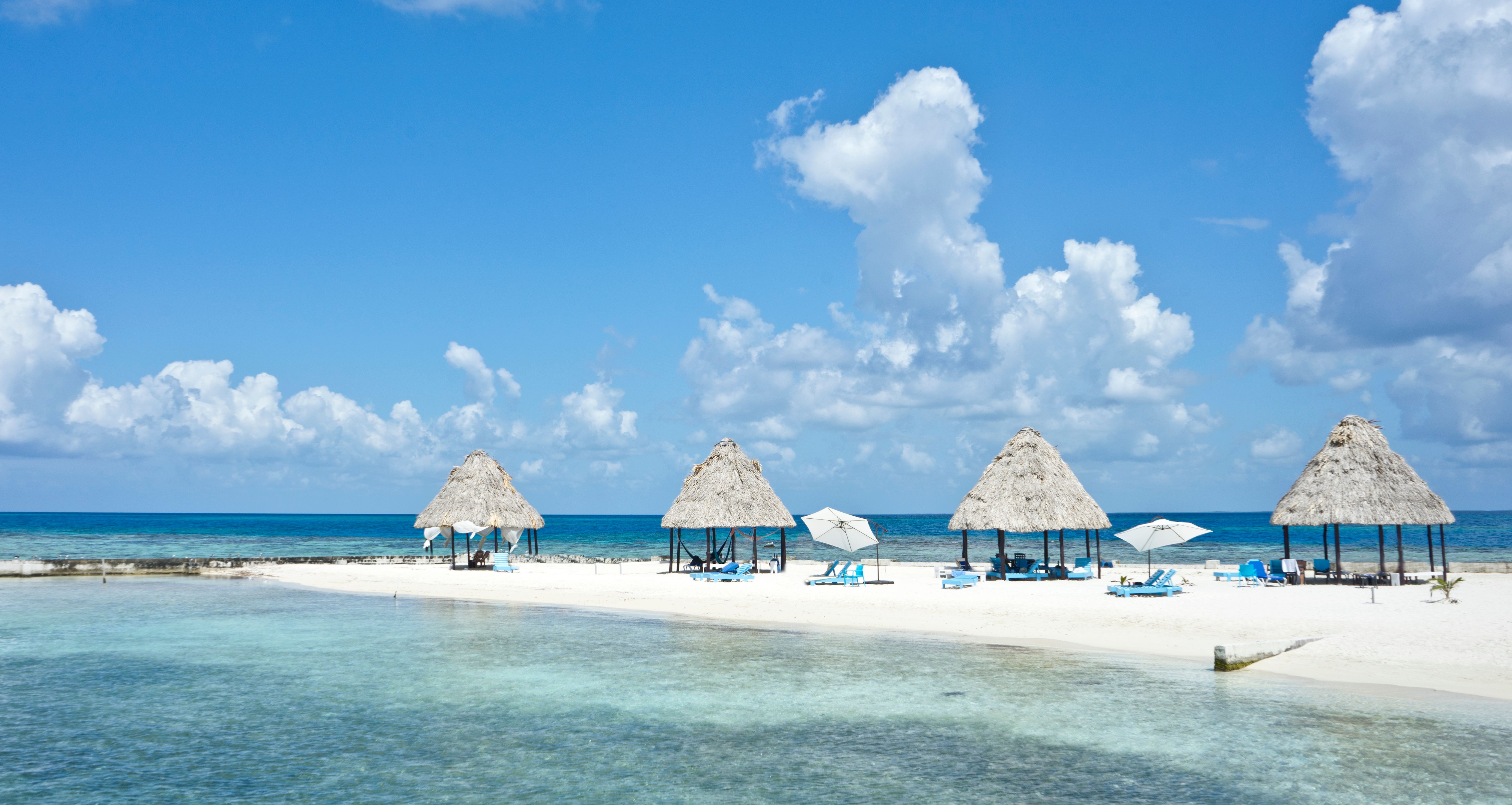 Pristine Caribbean waters and limestone islands of Belize